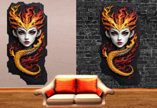 Wall Deco Sticker Mural DragonGirl 13