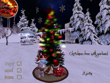 Christmas tree with garland