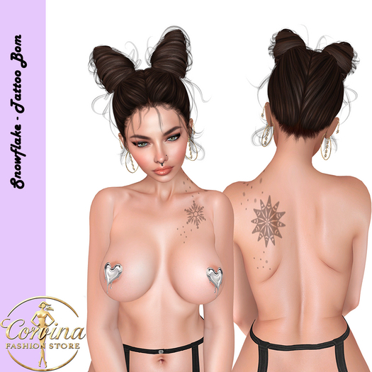 Snowflake - Tattoo Bom - *.*Corvina Store*.*
