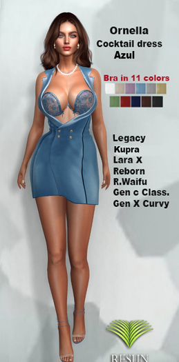 Res_Ornella dress Azul