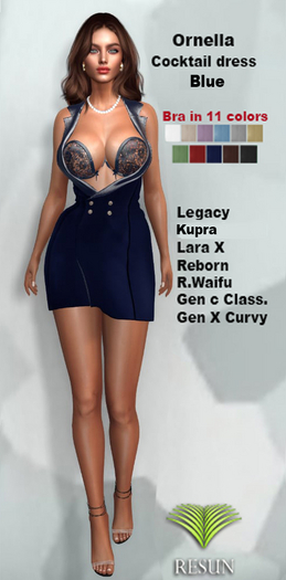 Res_Ornella dress Blue