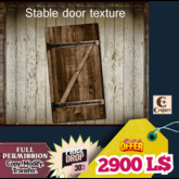 StableBarn Wooden Door – Full Perm Rustic Stall Door Mesh