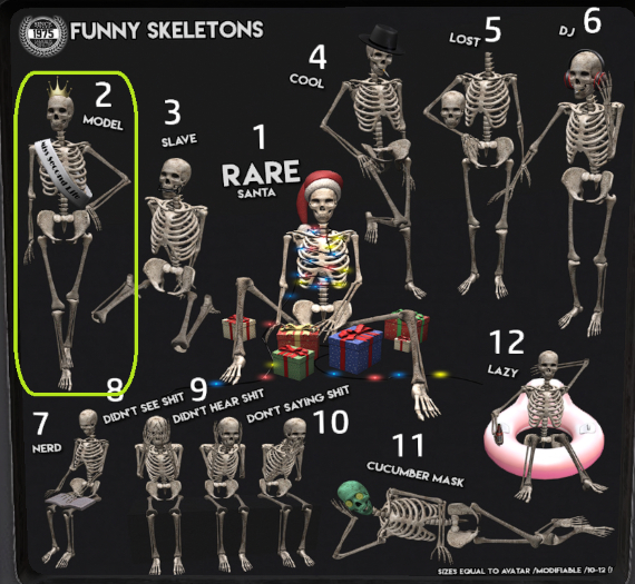02-[Since1975] Funny Skeletons - Model