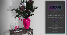 MIXTAPE Decor - christmas pine bench - bubblegum onyx 