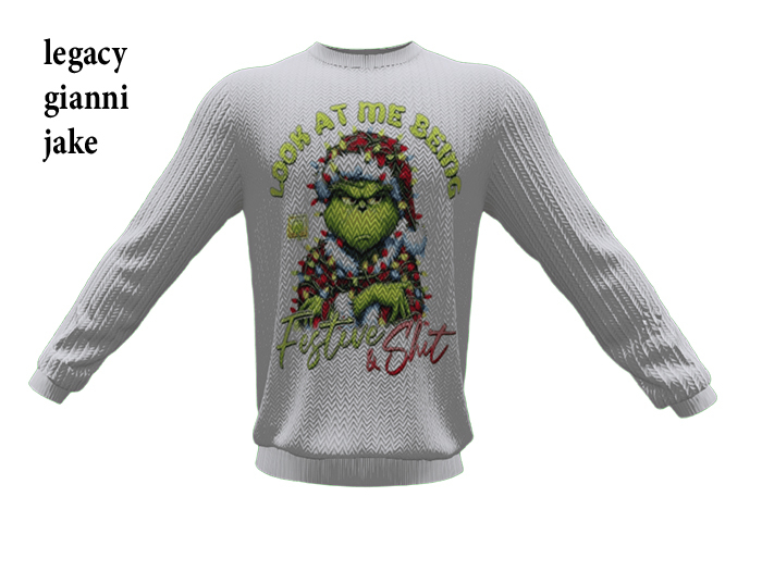 XMAS SWEATER  FESTIVE GRINCH  UNPACKER HUD (ADD ME )