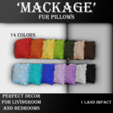 Mackage fur pillow [WHITE][ADD ME]