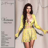 La Feminique Victoria Yellow Floral