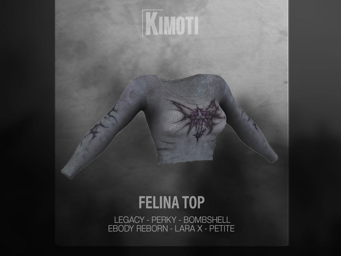 ~Kimoti~ \\ Felina Top - Grey v1