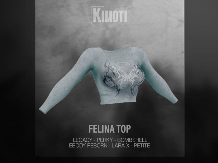 ~Kimoti~ \\ Felina Top - Blue v2