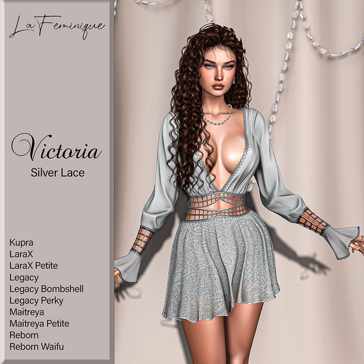 La Feminique Victoria Silver Lace