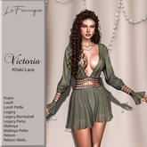 La Feminique Victoria Khaki Lace