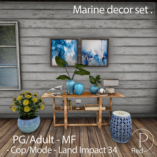 P.ReD. Marine decor set - Box
