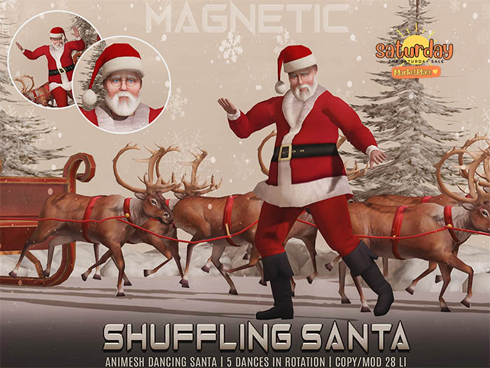 Magnetic - Shuffling Santa