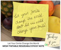 SMILE CHANGE THE WORLD - Thinking of You Sticky Note