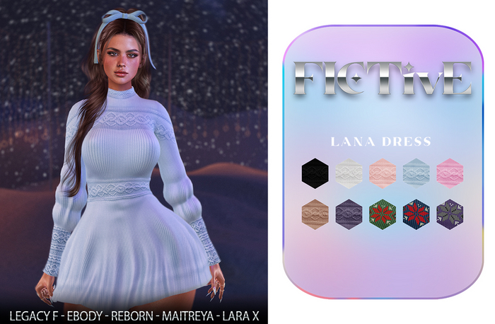FICTIVE - LANA DRESS - LEGACY - REBORN - LARA X - MAITREYA