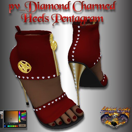 Diamond Charmed Heels_Pentagram