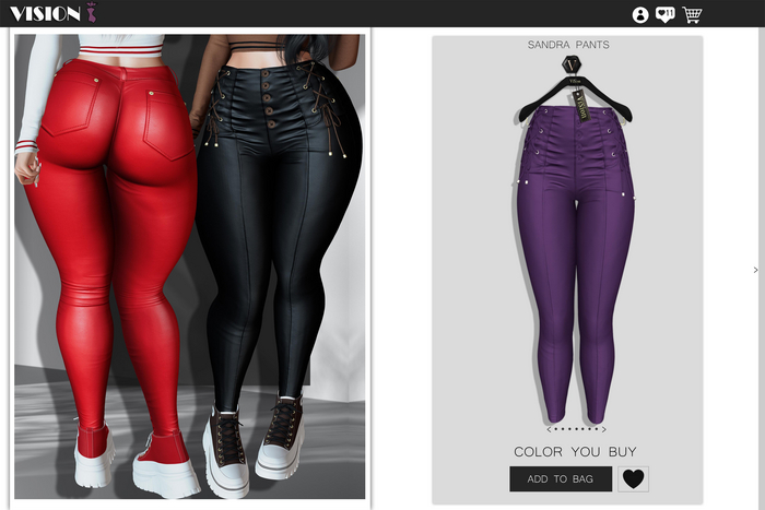 {ViSion} // Sandra Pants - #26 - LaraX - Legacy - Reborn