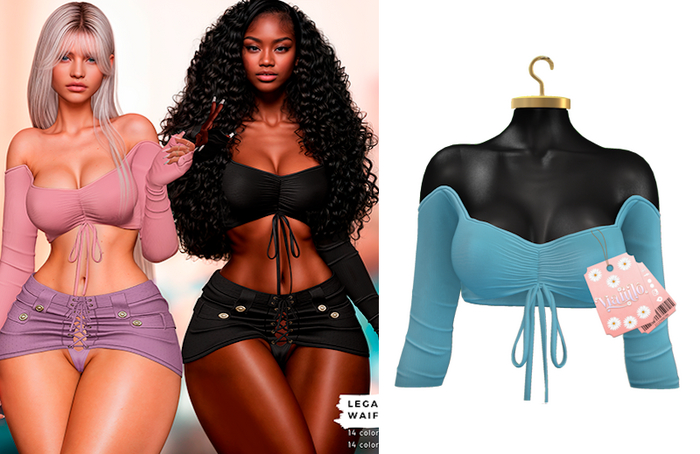 Via Fulo  Janiyah Top Blue