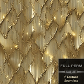 KJ Gold Foil Metal Tetxure Seamless C