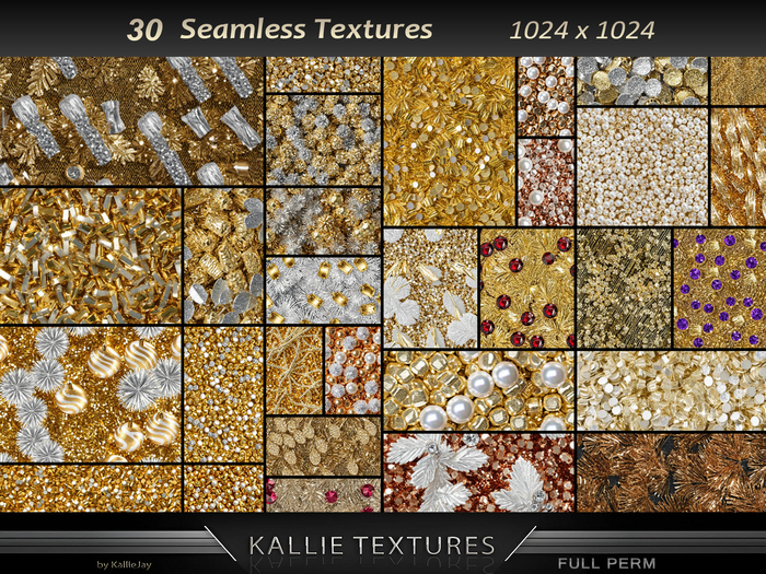 KJ Gold Pearls Textures Seamless