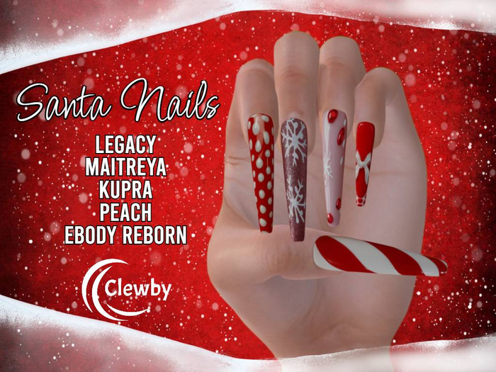 Clewby - Santa Nails