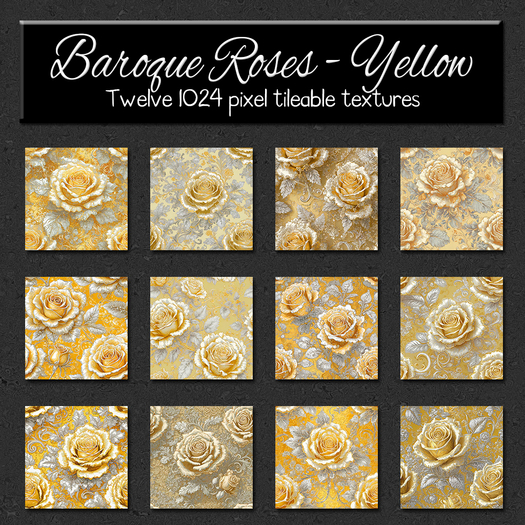 *Wallflowers* Baroque Roses - Yellow