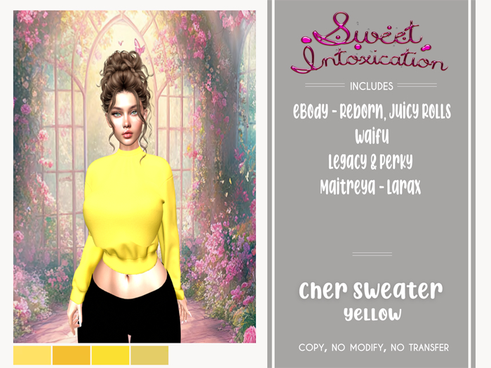 ::Sweet Intoxication - Cher Sweater - Yellow