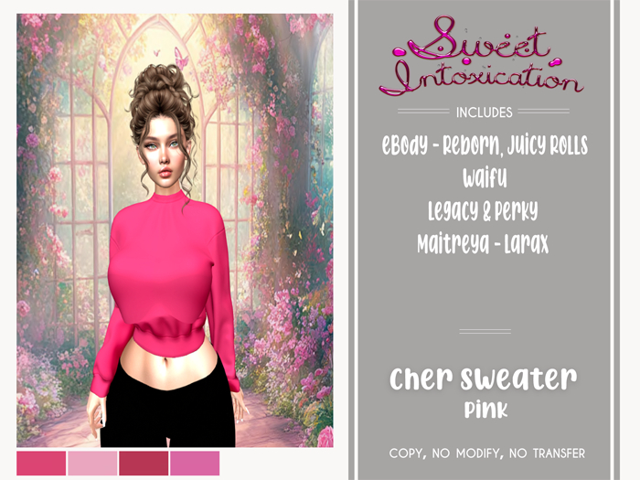 ::Sweet Intoxication - Cher Sweater - Pink