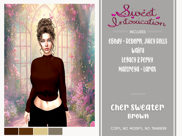 ::Sweet Intoxication - Cher Sweater - Brown