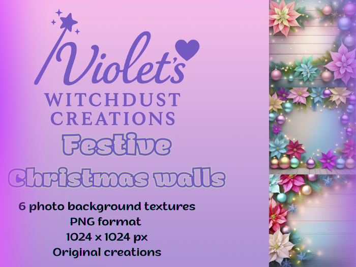 Festive Christmas walls Backgrounds