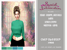 ::Sweet Intoxication - Cher Sweater - Aqua