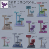 [ free bird ] Cat Tree - Condo Life Purple