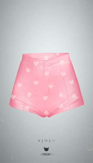 -Pixicat- Bora Shorts (HeartPink)