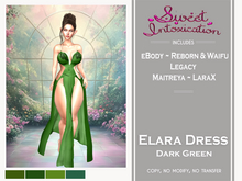 ::Sweet Intoxication:: Elara Dress - Dark Green