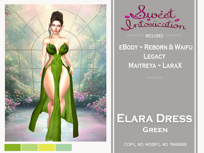 ::Sweet Intoxication:: Elara Dress - Green