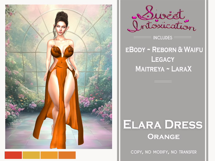 ::Sweet Intoxication:: Elara Dress - Orange