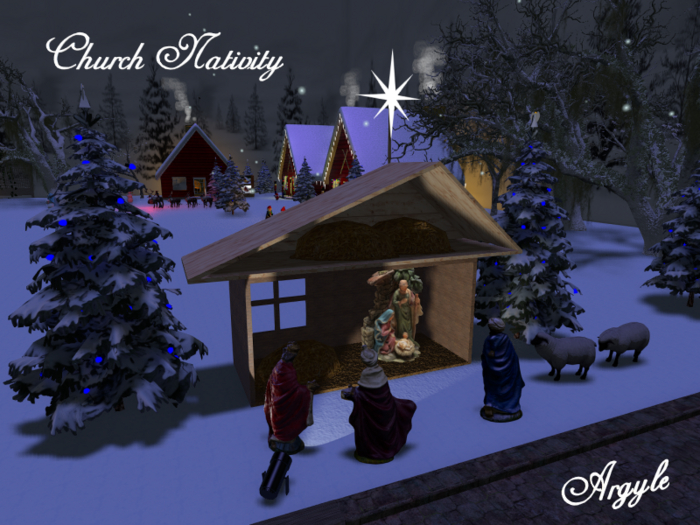 Church Nativity Scene