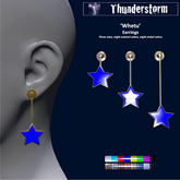 .:Thunderstorm:. 'Whetu' earrings
