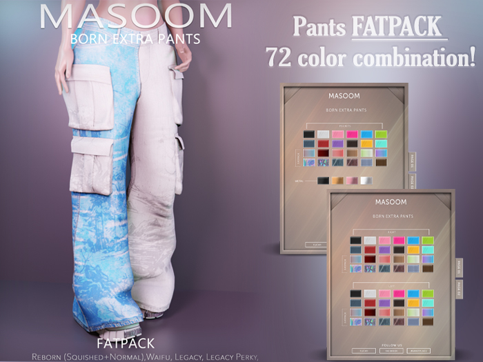 [[ Masoom ]] Born Extra Pants - FATPACK