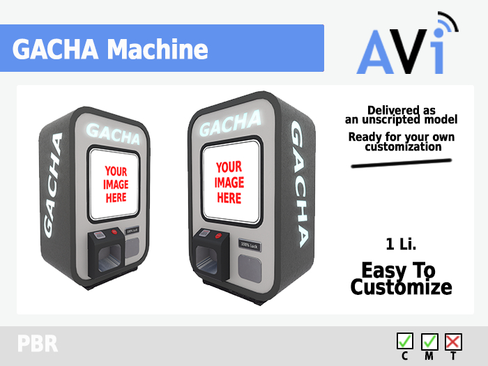 *AVI* GACHA Machine Model