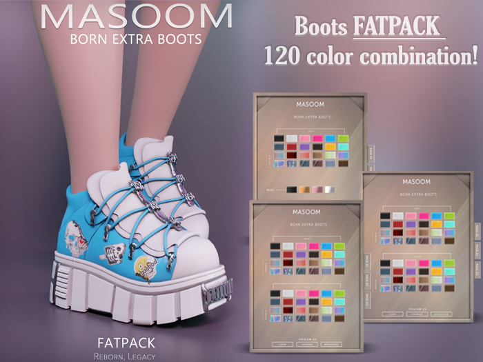 [[ Masoom ]] Born Extra Boots - FATPACK