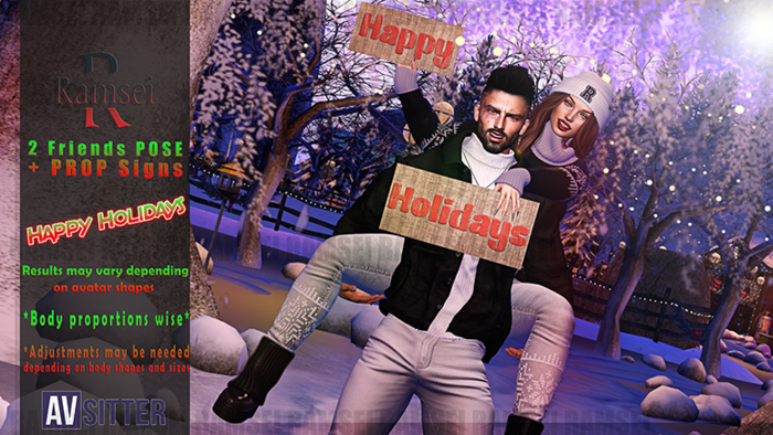 RAMSEI - Happy Holidays | Friends Pose + Signs Props