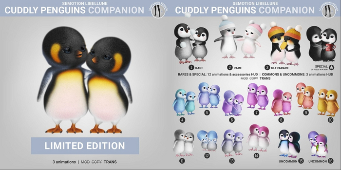 SEmotion Libellune Cuddle Penguins Companion COMMON 13