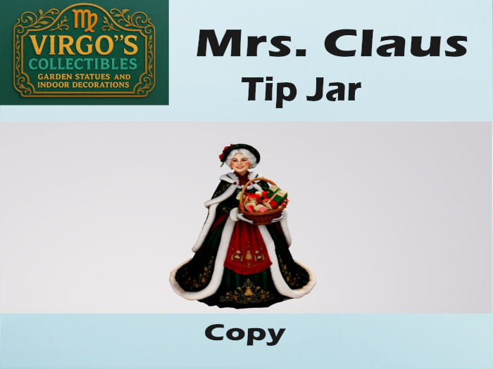 Mrs Claus tip jar 