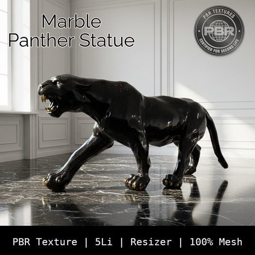 Stylized Panther Statue
