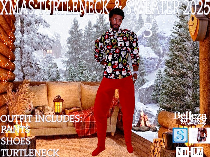(SH) Xmas Turtleneck & Pants 3 2025