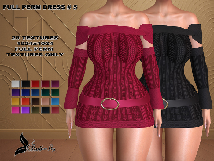 ^LB^ FULL PERM DRESS#5 Textures Pack 2 1024