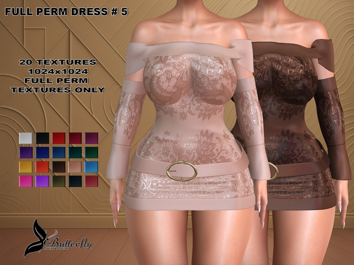 ^LB^ FULL PERM DRESS#5 Textures Pack 3 1024