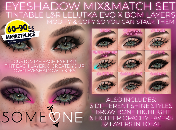 SOMEONE - Eyeshadow Mix&Match Set