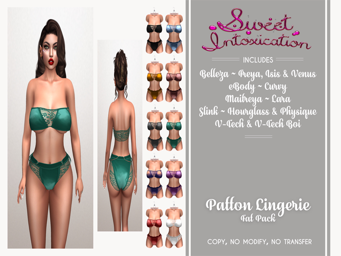 ::Sweet Intoxication:: Patton Lingerie - FAT PACK